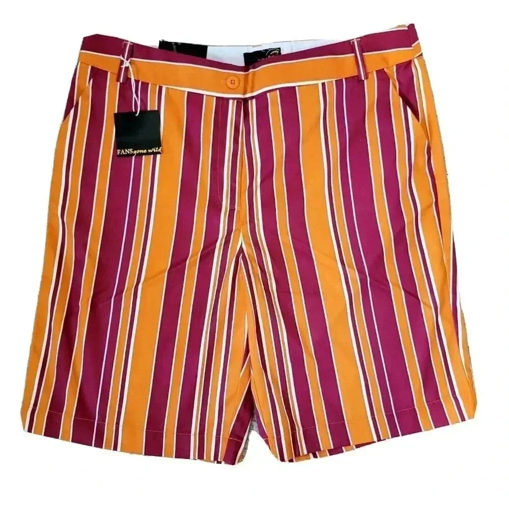 Fans Gone Wild Shorts 16 NWT Women's Virginia Tech Hokies Tailgating Football